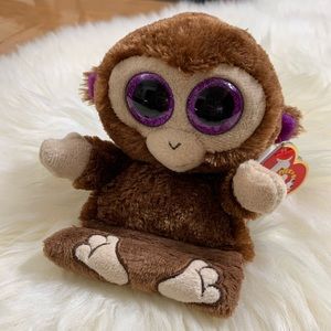 NWT Peek a Boo Phone Holder Monkey Brown/Tan •NEW